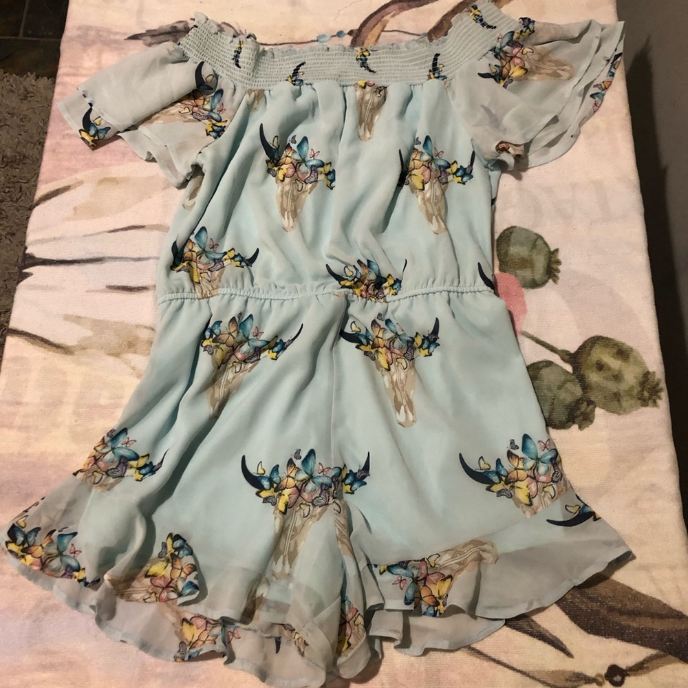 Floral Steer Romper - Picture 3 of 7